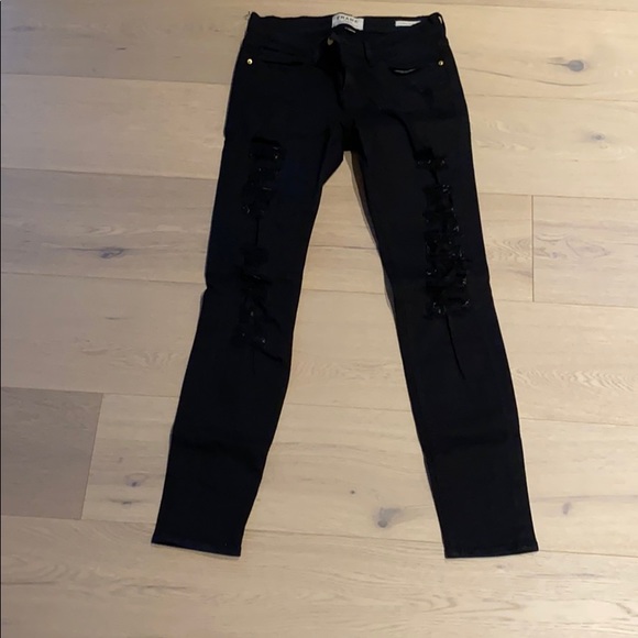 Black Ripped Jeans - Picture 1 of 3